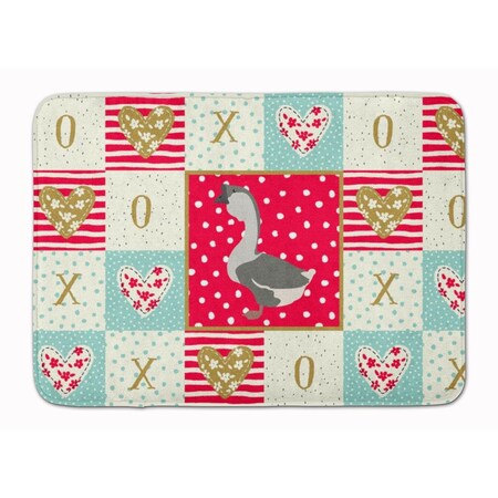 Carolines Treasures 19 x 27 in. African Goose Love Machine Washable Memory Foam Mat CK5326RUG